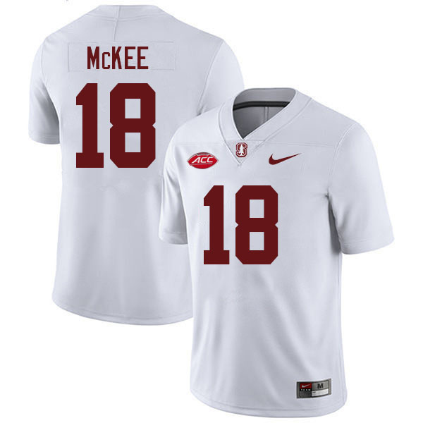 Tanner McKee Stanford Jersey,Stanford Cardinal #18 Tanner McKee Football Jersey Stitched-White